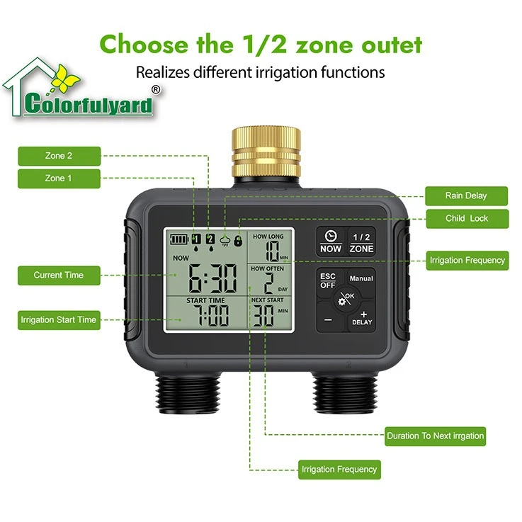 2-Outlet Digital Water Timer high quality