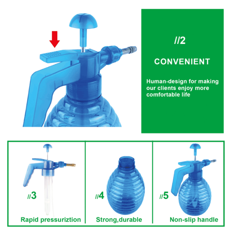 Blue Translucent Pressure Sprayer Bottle 5 Blue Translucent Pressure Sprayer Bottle 5