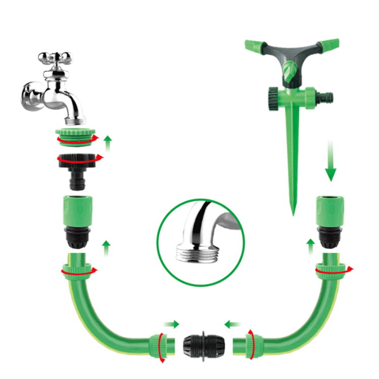 Rotary Ground Plug Lawn Sprinkler 5 Rotary Ground Plug Lawn Sprinkler 5