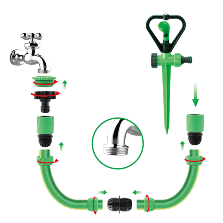 360 Rotating Lawn Sprinkler 4 360 Rotating Lawn Sprinkler 4