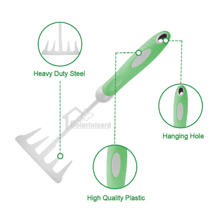Thickened Stainless Steel Garden Leaf Rake high quality Thickened Stainless Steel Garden Leaf Rake high quality