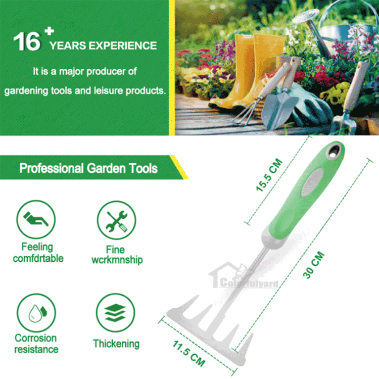 Thickened Stainless Steel Garden Leaf Rake best Thickened Stainless Steel Garden Leaf Rake best