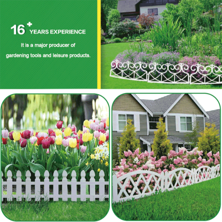 White Plastic Courtyard Decor Fence price